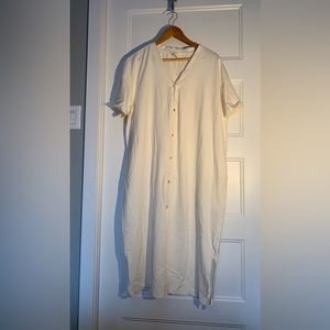 Oversized maxi dress button down